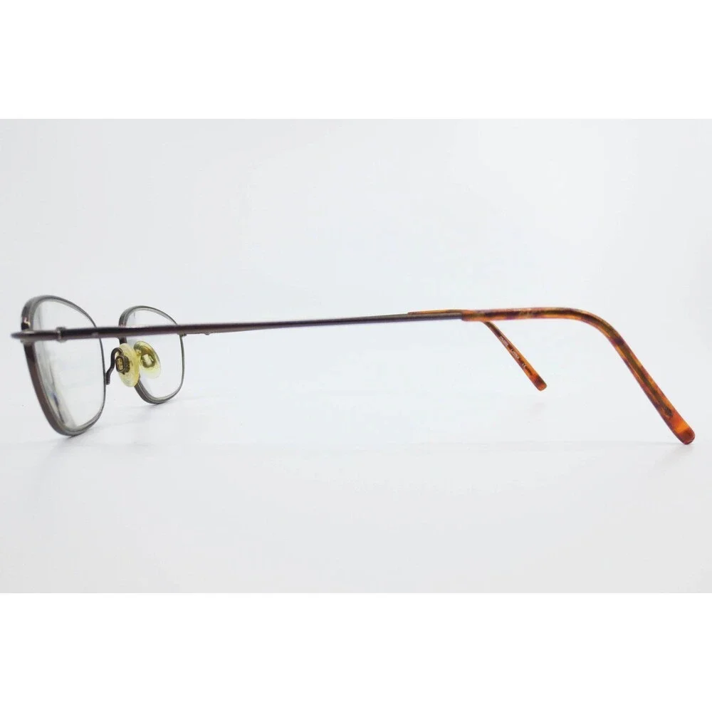 Flexon by Marchon 601 Coffee Brown Oval Eyeglass Frames 52-19-145 Mens Womens